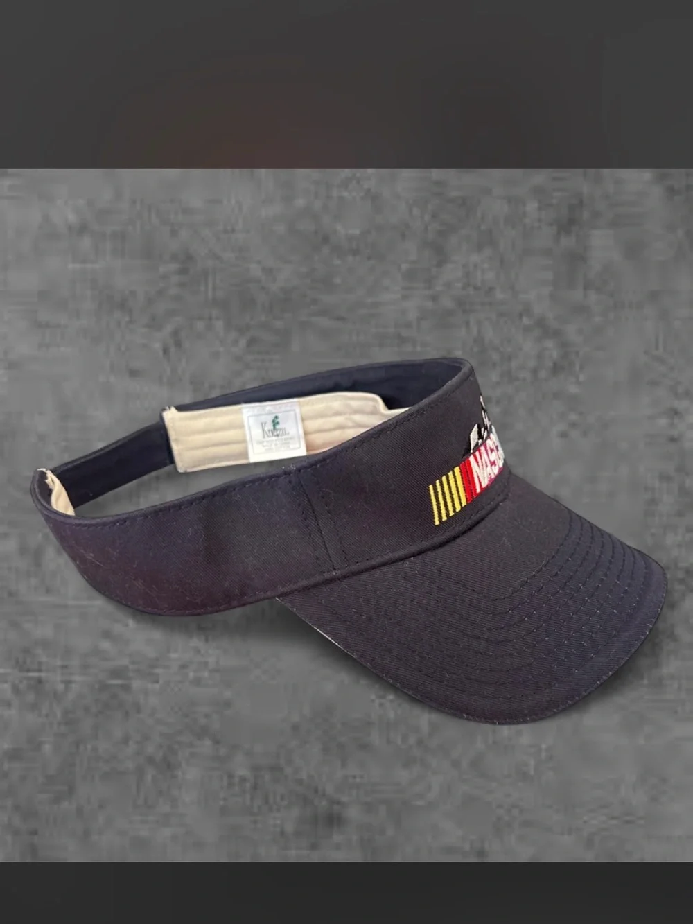 Navy blue Visor with Cream Trim